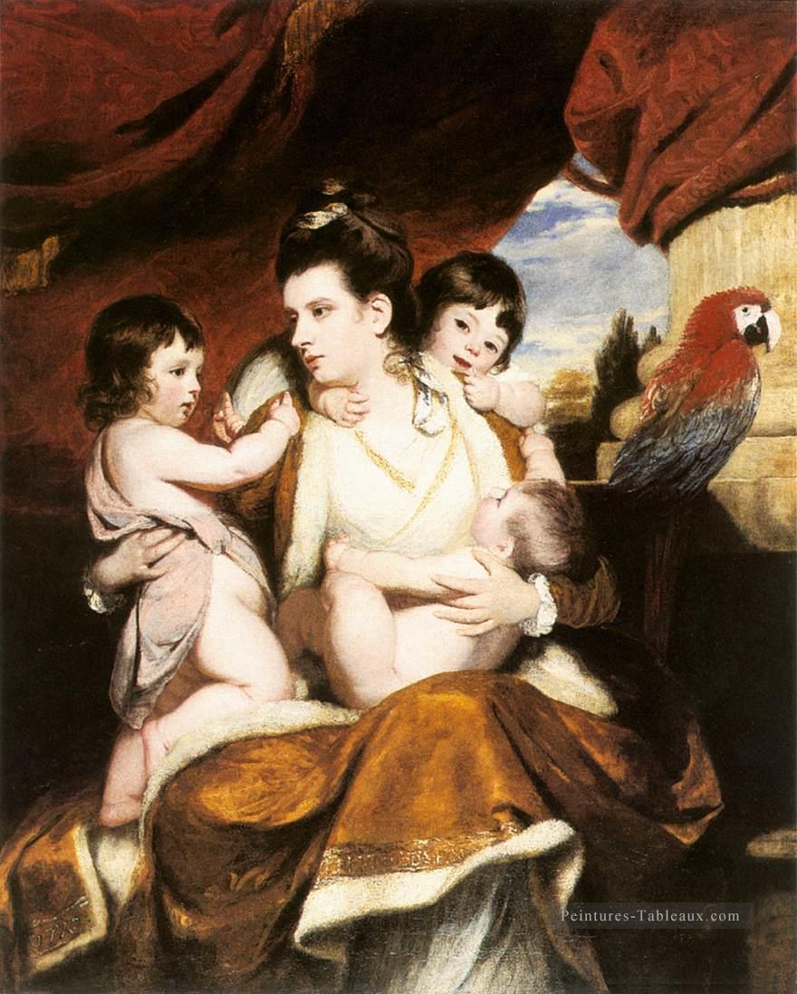Lady Cockburn et ses trois meilleurs fils Joshua Reynolds Peintures à l'huile